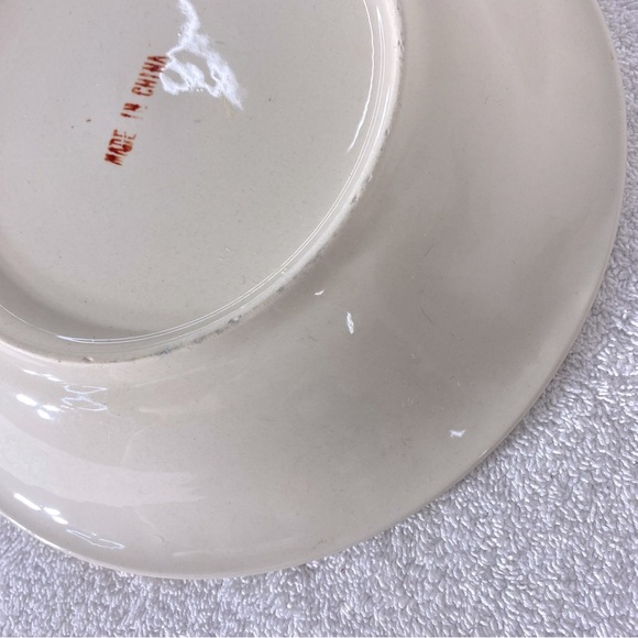 Vintage Strawberry Pie Ceramic Pie Dish Pie Plate With Recipe - Picture 9 of 11